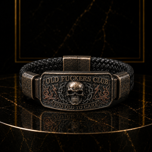 Old F*ckers Club Lifetime Member Double-Sided Collector Bracelet