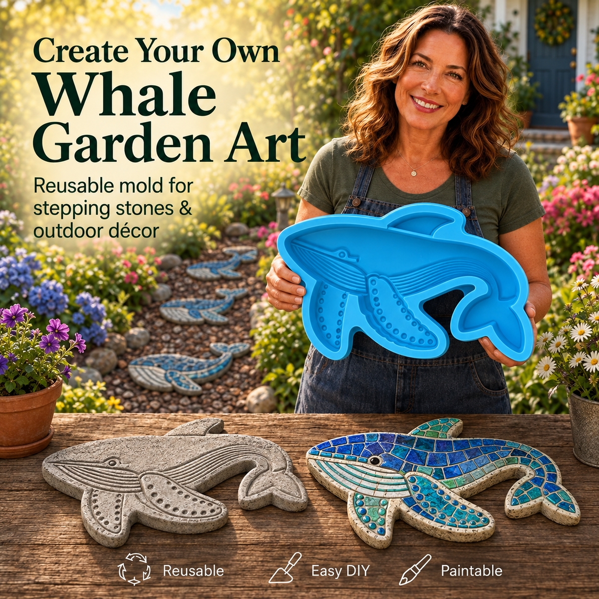 💥 Last-Day Sale - Garden Art Stepping Stone Mold💥